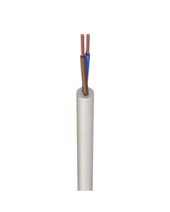 2182Y 0.75mm² PVC Round Flexible Cable White (50m Drum)