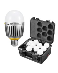 Godox KNOWLED C7R K8 E27 RGBWW Creative Bulb 8-Light Kit With Built-In Battery